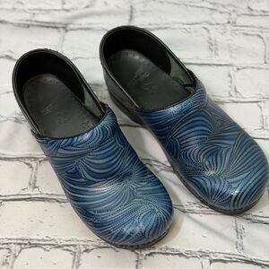 Dansko Blue Swirl Clog Shoes